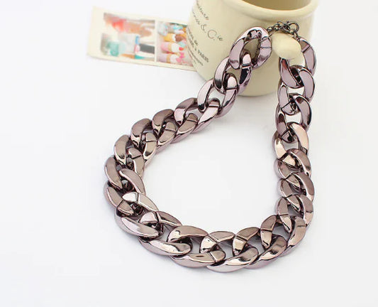 Trendy Chunky Chain Jewelry Accessories