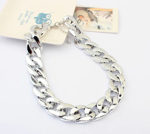 Trendy Chunky Chain Jewelry Accessories